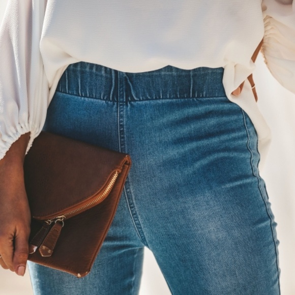 GINGER  Distressed Bell Bottom Jeans - Picture 7 of 8